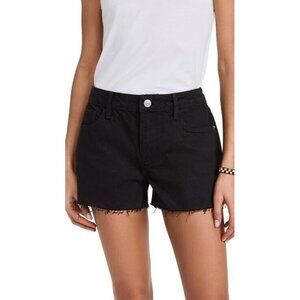 FRAME Women’s Size 23 Black Le Grand Garcon Jeans Shorts After Film NEW